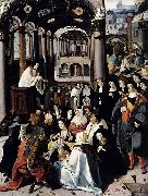 Lucas van Leyden Preaching in the Church oil painting picture wholesale